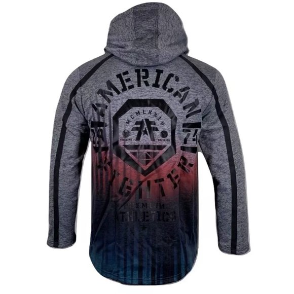 AMERICAN FIGHTER Men's HATHAWAY L/S ZIP Jacket - Picture 2 of 8